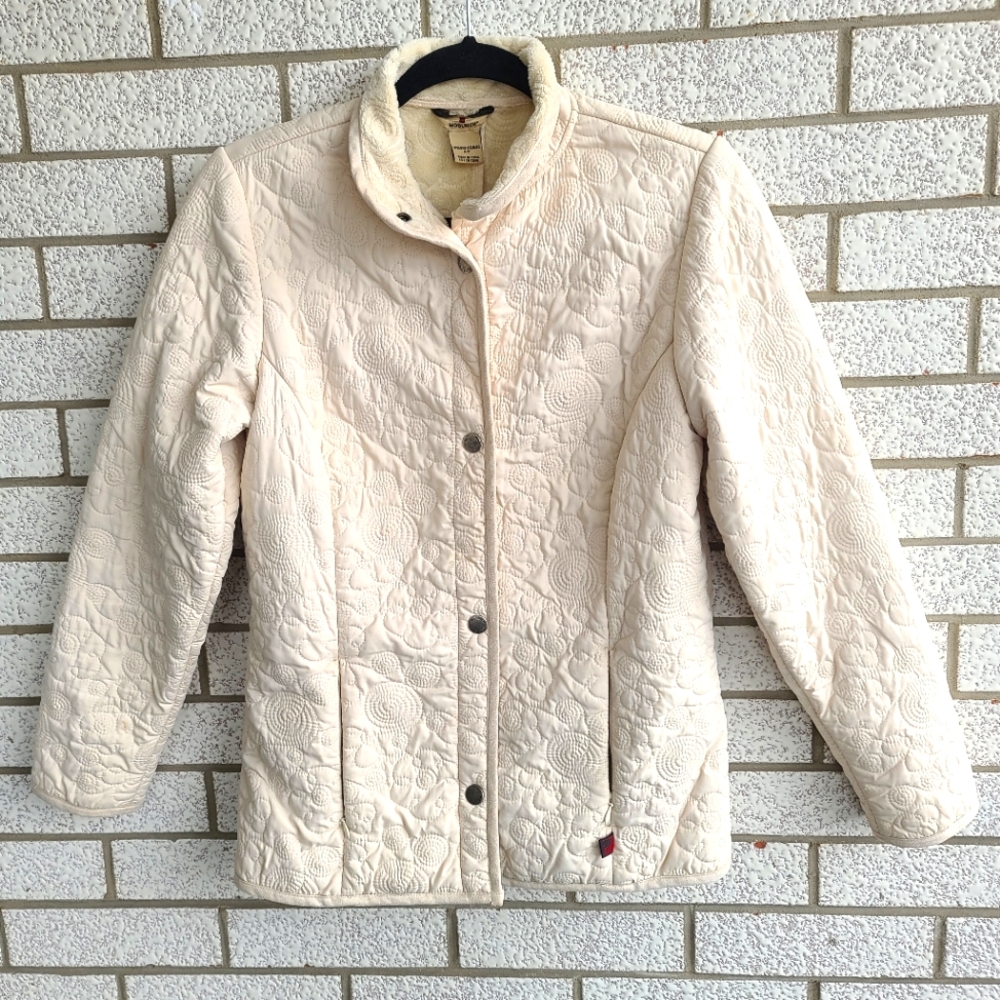 Cream Woolrich #15049 "Moccasin" Quilted Jacket